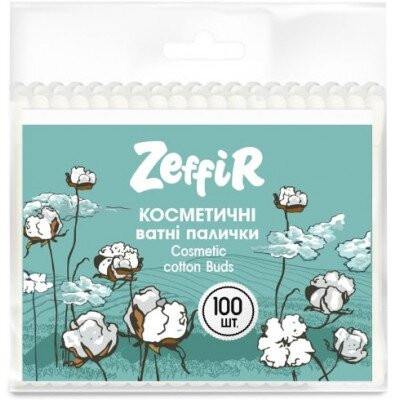 Ватні палички Zeffir 100шт/уп. (м'яка) (4820182785122)